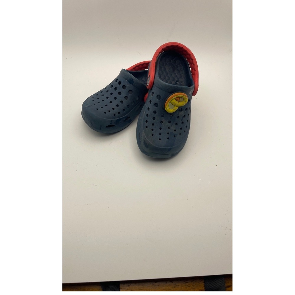 Joybees Youth Kids Size 8/9 Clogs Water Shoes Sandals Royal‎ Blue & Red